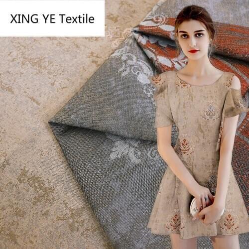 Polyester Jacquard Fabric High-precision European and American Style Shirt Jacket Dresses Material by Meter Cloth for Sewing