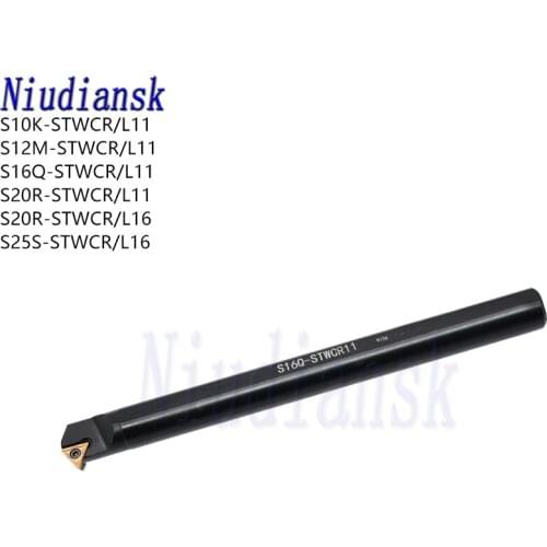 S10K S12M S16Q-STWCR11 S20R-STWCR11 Internal Turning Tool Holder S20R-STWCR16 Lathe Turning Arbor S25S-STWCR16 CNC Lathe Tools