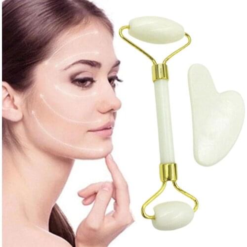 Natural White Stone Scraper Acupuncture Therapy SPA Body Back Beeswax Board Portable Anti-Aging Body Skin Massager