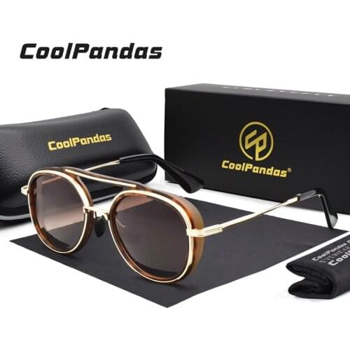Unisex Leopard frame Gothic Steampunk Polarized Sunglasses Women Brand Designer Vintage Men Sun Glasses oculos de sol femininos