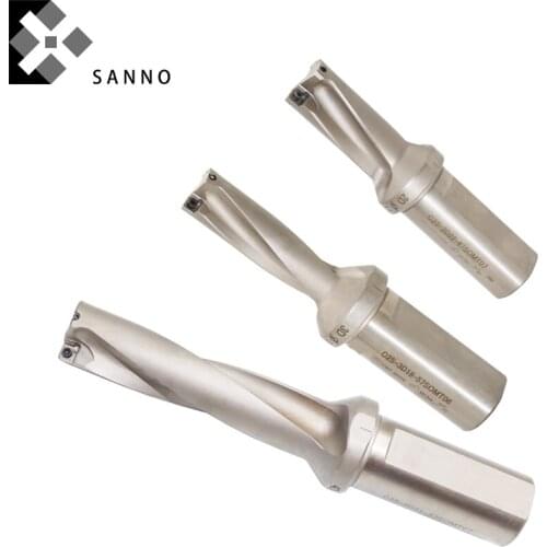 2D / 3D / 4D / 5D SOMT20.5 - 40mm Indexable U drill bit flush / quick drills coolant drilling tool for precision cnc machining