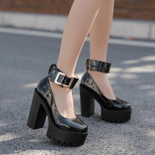 Woman Sexy High Heels Shoes 2021 Sandals Ladies Branded Pumps Patent Leather Basketball Platform Peep Toe Nude Crossdressers Lat