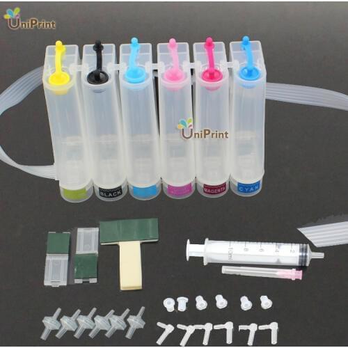 Universal 6 color CISS kit with access0ries ink tank ink system used for epson/hp/brother/canon/lexmark printer