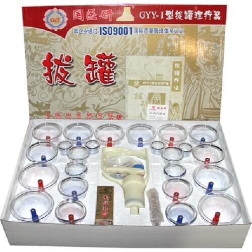 1 Set 24 Can Massager Health Monitors Products Can Opener Pull Vacuum Cupping of The Tanks Cutem Extractor Acupuncture