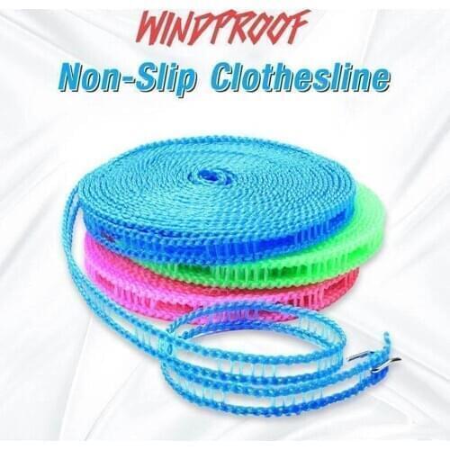 1PC 3/5/8M Nylon Non-slip Cloth Hanging Rope Windproof Drying Rope Clothes Hangers corde a linge camping веревка для сушки белья