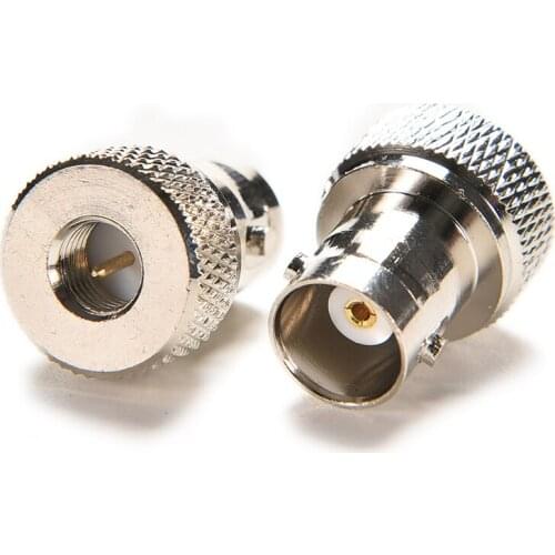 1Pc BNC Female Jack To SMA Male Plug Coax Straight Connector Adapter Nickel
