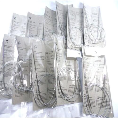 11pcs/set 50set/lot 80cm Stainless Steel Knitting Circular Needle Needlework Kit Ring Needle Set 6#-16# DIY Crafts Knitting Tool