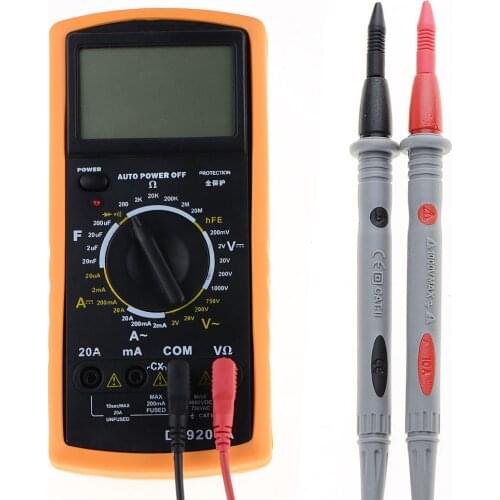 2 X Heavy Duty Multimeter Voltmeter Rubberized Test Probe Leads 1000V 10A