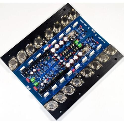 2Pcs KSA100 Gold Sealed Tube Amplifier Audio Board 100Wx2 High Power HIFI Stereo Class A Amplifier Home Theater Amp