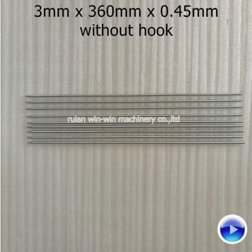 500pcs 3mmx360mmx0.45mm extension spring without hook for bag making machine