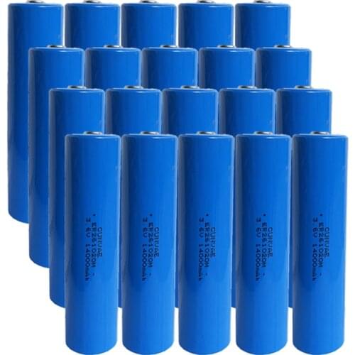 6Pcs 3.6V 261020 14000mAh ER261020M ER261020 Li-SOCl2 Battery Double C Lithium Batteria Lisoci2 High Rate Discharge ER 261020