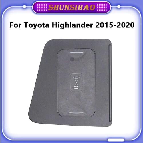 Ouchuangbo For Toyota Highlander 2015-2020 car wireless charger Wireless charging board telephone charger armrest box