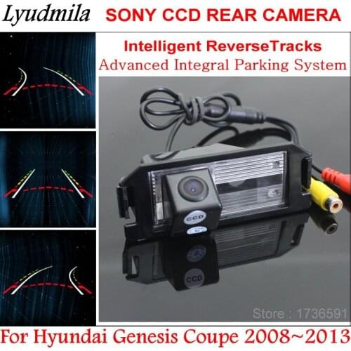 Lyudmila Intelligentized Reversing Camera FOR Hyundai Genesis Coupe 2008~2013 Car Rear View Back Up / Dynamic Guidance Tracks