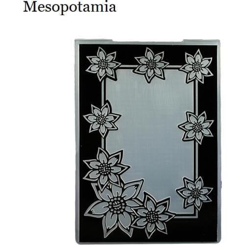 DIY Scrapbooking Roses Frame Embossing File Templates Photo Card Making Plastic Template Garden Crafts Sewing Embossing Folders