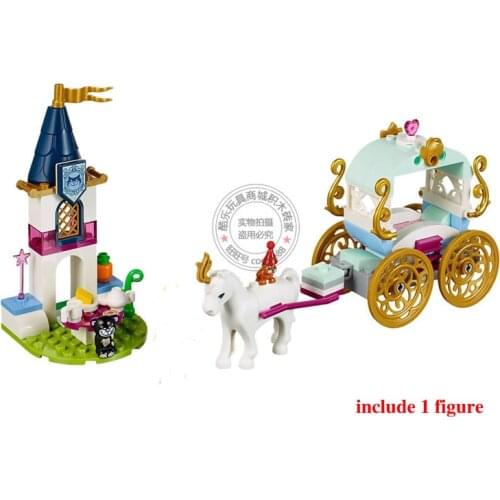 Girls Building Brick Block Toys Princess Carriage Castle Series Same as 4116 DIY Toys Girls Birthday Xmas Gift
