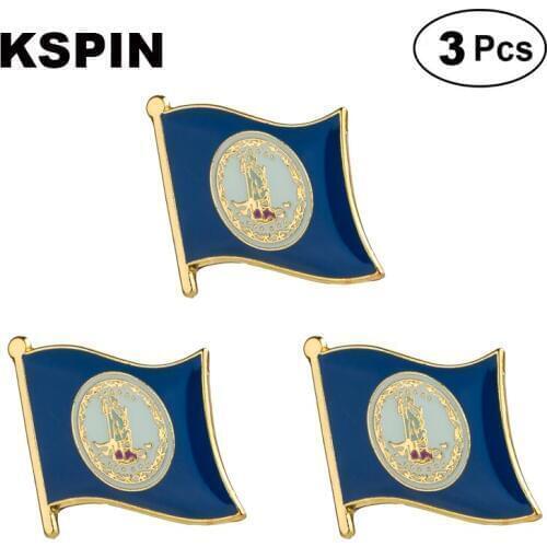 Virginia Lapel Pin Brooches Pins Flag badge Brooch Badges