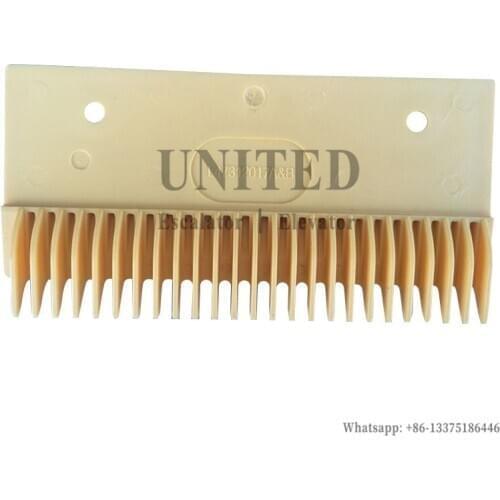 Escalator Yellow Plastic Comb Plate L47312017AB L212mm Hole Pitch 145mm Right 25 Teeth
