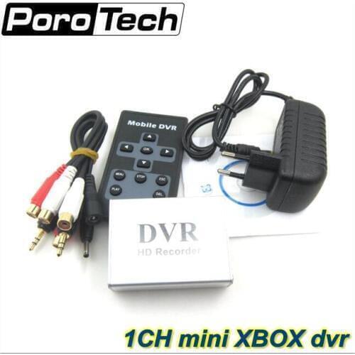 Hot 1Ch Mini DVR Support SD Card Real-time Xbox HD 1 Channel cctv DVR Video Recorder 2pcs free shipping