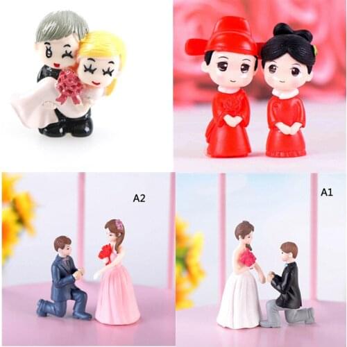 Cute Lovers Chair Miniature Landscape DIY Ornament Garden Dollhouse Decor Lovers Dolls Benches Couples Ornament