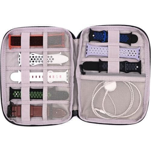 Multifunction Portable Watch band Organizer Watch strap Box Storage Bag Watchband Holder for apple Watch band Travel Case Pouch