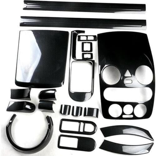 Carbon Fiber Printed Car Center Console Cover Gear Panel Meter Sticker Handle Moulding Trim for Volkswagen Beetle 2001-2012