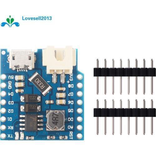 NEW Battery Shield For WeMos D1 Mini Single Lithium Battery Charging & Boost
