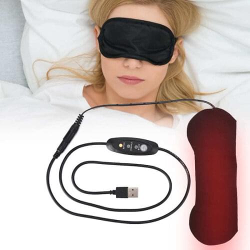 New Temperature Control Heat Steam Cotton Eye Mask Dry Tired Compress USB Hot Pads Eye Care Hot Fast Sleep Eye Mask