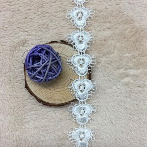 New Arrival 2.8cm Embroidery Lace Trim Water Soluble Sew Trim DIY Garment Accessories Sewing Crochet Trim Clothes Lace Ribbon
