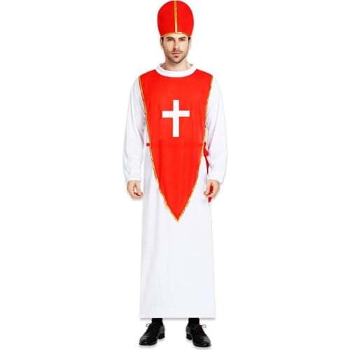 New Adult Men Jesus Missionary Priest Costume Adult Male Cosplay Costumes Carnival Party Purim Halloween Christmas
