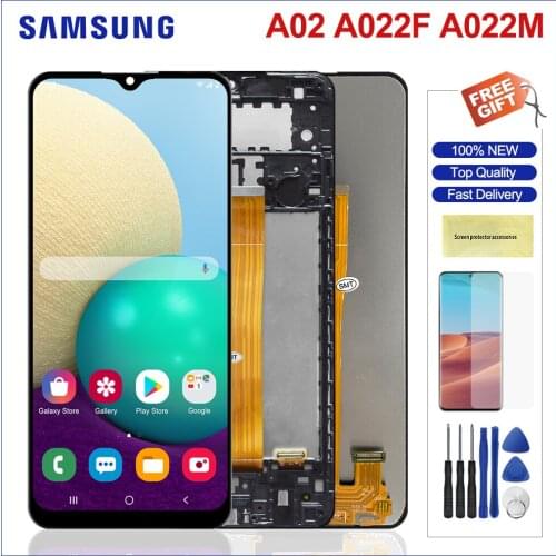 Original Screen For Samsung Galaxy A02 LCD Display Touch Screen Digitizer Replacement For Samsung SM-A022F SM-A022F/DS LCD