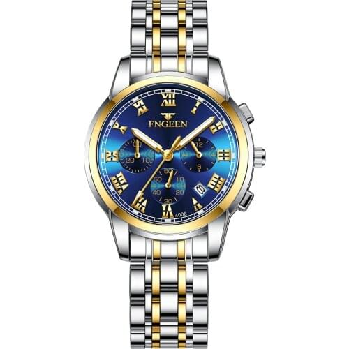 Couple Watches for Lovers Quartz Wristwatch Fashion Business Men Watch for Women Watches Tungsten Steel Coffee Gold Pair Hour