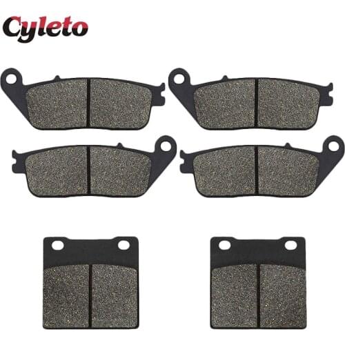 Cyleto Motorcycle Front and Rear Brake Pads for Suzuki GSX 400 94-96 GSF650 GSF 650 Bandit 95-99 RF400 & RF 600 RF600 R 93-97
