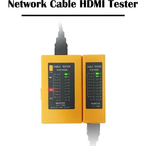 Network Cable RJ 45 HDMI-compatible A Connector Cable Tester Networking Ethernet Tool Tracker Cat 5e Cat 6Wire