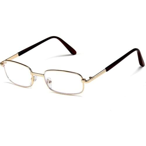 Blue Light Blocking Reading Glasses For Men And Women Metal Frame Eyewear Fashion Business Myopia Gasses +1.0 +2.0 +3.0 +4.0
