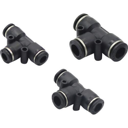 6/8/10mm Slip-lock 3-Ways connector Garden Irrigation Mist Cooling Quick connector Pneumatic Pipe Fittings Hose Joint 5 Pcs