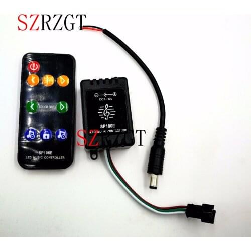 SP106E 9Key LED colorful Music Controller DC5-12V For WS2811 WS2812B LED strip