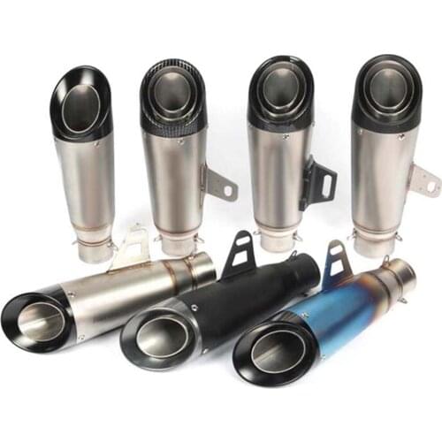 For Motorcycle Exhaust Pipe Escape Modified Motorbike 51/61mm Muffler For Honda For Yamaha Ninja250 CBR1000RR S1000RR R6 ER6N R1