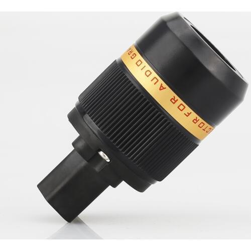 Viborg VF501R Pure Copper Rhodium Plated IEC AC Power Plug & IEC Connector for Audio DIY Mains Power Cable