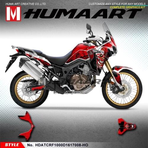 HUMAART Vinyl Wraps Stickers Graphics for Africa Twin CRF1000D CRF1000L 2016 2017, Style No. HDATCRF1000D1617008-HO