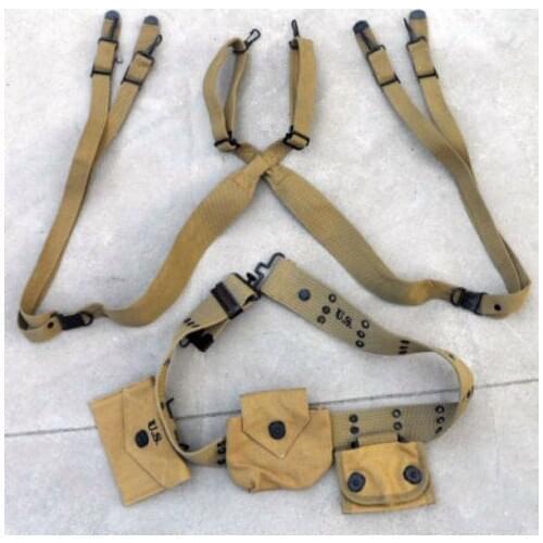 WWII US FIELD GEAR MILITARY STRAP BELT POUCH ARMY POUCHES