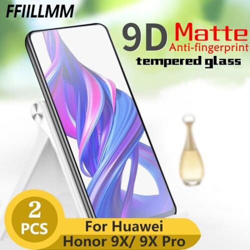 2Pcs/lot Matte Protective Glass For Huawei Honor 9x Pro Tempered Glass For Huawei Y9 Prime Screen Protectors For Honor 9x Glass
