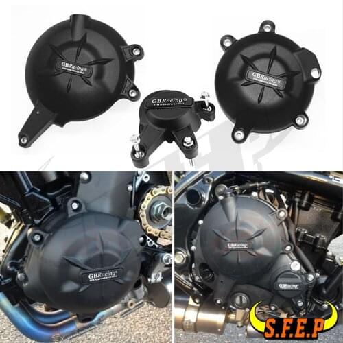 Motorcycle Engine Case Guard Protector Cover GB Racing For Kawasaki ER-6N & ER-6F 2006-2016 07 08 09 10 11 12 13 14 15