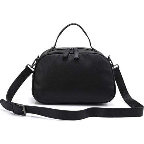 Luxury Women Genuine Leather Handbags Female Bags High Quality Lady Shoulder Crossbody Bag 2021 Designer Black Top-Handle Bags