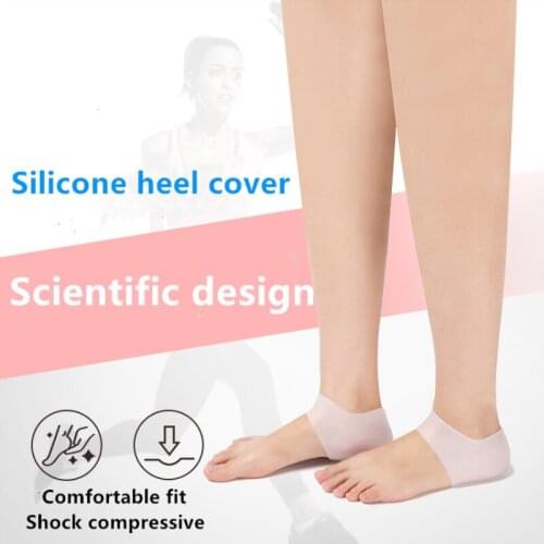1 Pair Silicone Heel Cover Silicone Heel Cover Breathable Moisturizing Gel Foot Heel Anti-cracking Socks
