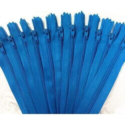 10pcs 20cm (8 Inch) Blue Nylon Coil Zippers Tailor Sewer Craft Crafters &FGDQRS
