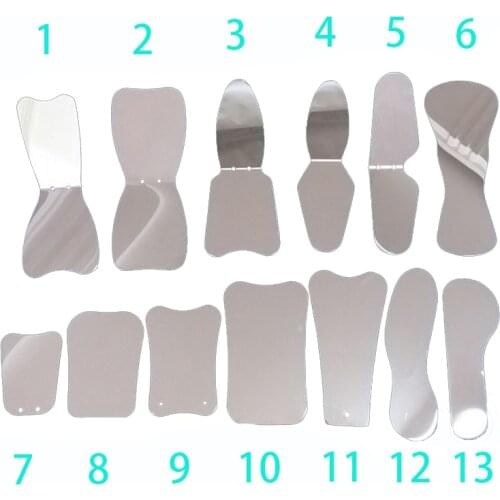 1pcs dental reflector Stainless Steel Double -Sides Dental Mirrors Photography Autoclavable use for Orthodontic /teeth whitening