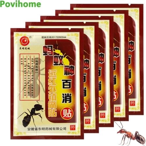 40pcs/5bags Analgesic Plaster Pain Relief Patches Neck Back Lumbar Knee Joint Muscle Soreness Sprain Treatment Medical Plaster