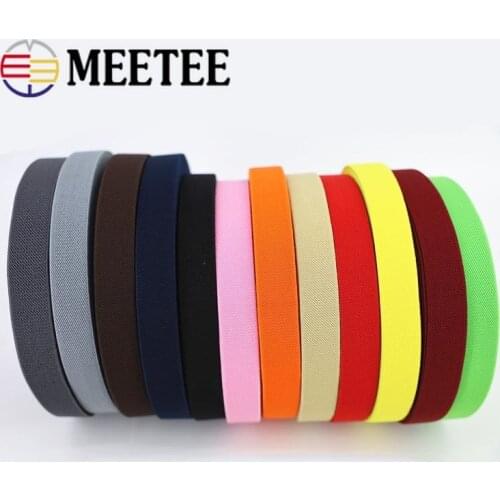 5/10Meters 25mm Wide Elastic Bands for Shoes Pants Hat Garment Rubber Belt Webbing Tapes DIY Sewing Accessories EB165
