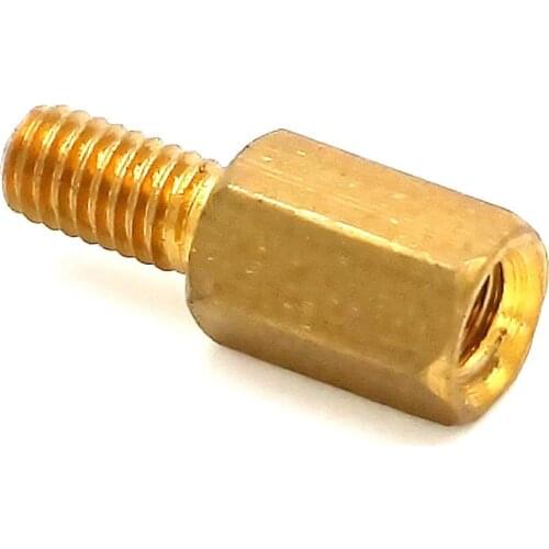 5pcs M3*7+6mm Thread Male x Female Hexagonal Brass PCB Standoffs Spacers Special Sales