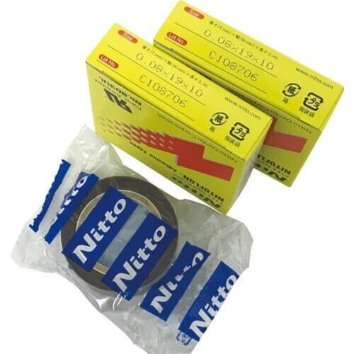 50pcs/lot) Japan Nitoflon 903UL T0.08mm*W19mm*L10m Nitto Denko PTFE Resin Tape